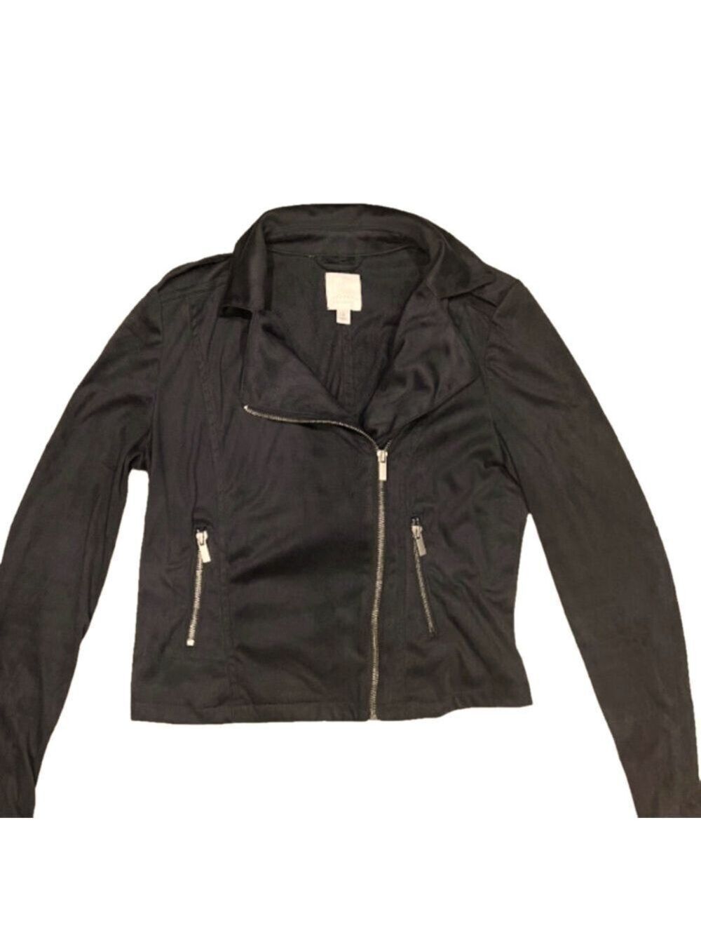 Lauren Conrad| Moto jacket. Faux micro suede. Medium. J18